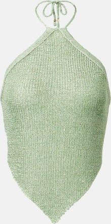 Bananhot Top Liz in maglia con paillettes