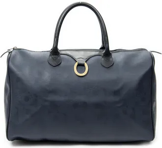 Dior Pre-owned Womens Vintage Medium Travel Boston Bag - Blue - One Size