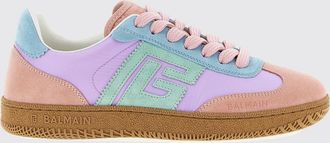 Balmain Sneakers Swan Balmain in camoscio e nylon