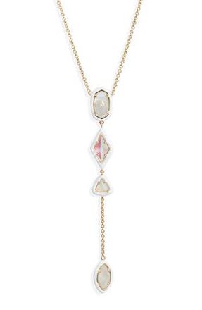 Kendra Scott Greta Y-Necklace in Gold Ivory Mix at Nordstrom Rack