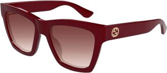 Gucci Authentieke stijlvolle brillen van premium kwaliteit - unisex - Accessoires - Rood - Maat: 54 MM