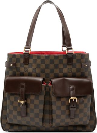 Louis Vuitton Pre-owned Womens Damier Ebene Uzes - Dark Brown Textile - One Size