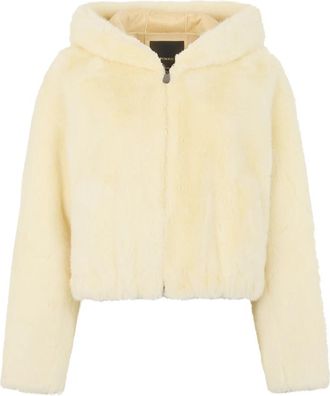 Pinko Gasteria Jas - Dames - Jassen - Beige - S - Polyester - Jassen