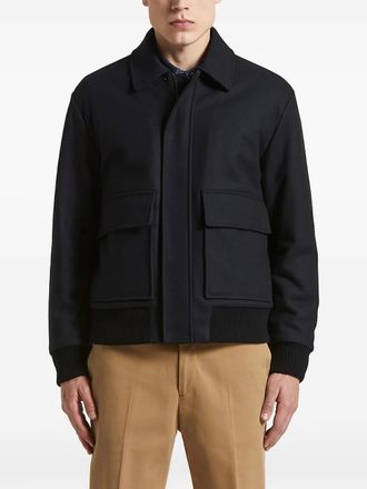 PESERICO flap-pocket bomber jacket - men - Fabric - 54 - Blue