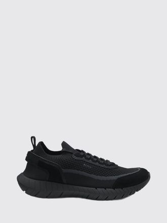 HUGO BOSS Sneakers Motion in maglia e pelle scamosciata con suola in gomma