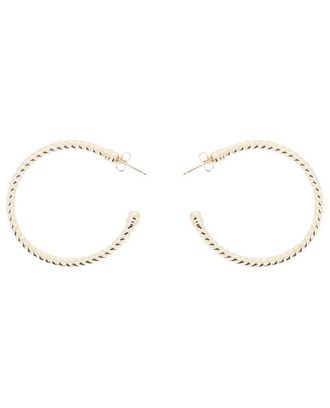 Avinas Goldene Creolen Twist - 4,5 cm