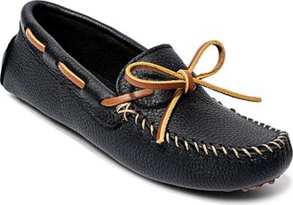 Minnetonka Classic Driving Shoe in Black at Nordstrom, Size 9.5