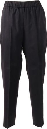 PESERICO Peserico, Wide Trousers, female, Blue, Size: L Wide Trousers