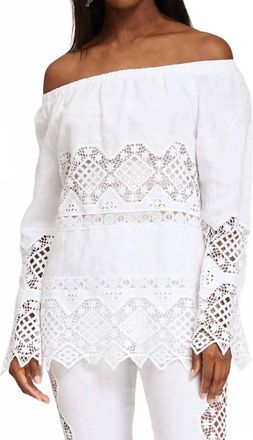 Tyler B&ouml;e Daniella Eyelet Tunic Top In White