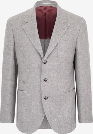 Brunello Cucinelli Einreihiger Blazer aus Wollmix-Twill