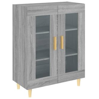 vidaXL Aparador De Madera De Ingenier&iacute;a Gris Sonoma 69,5x34x90 Cm Vidaxl
