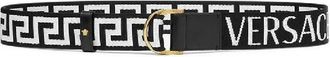 Versace Allover Greca Jacquard Reversible Belt