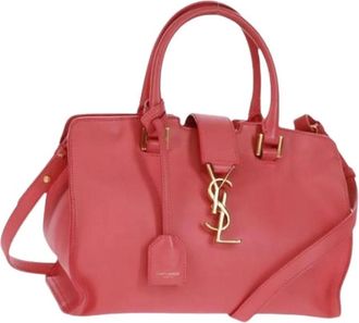 Saint Laurent Pre-owned Handbags, female, Pink, Size: ONE SIZE Pre-owned Vintage Handbag