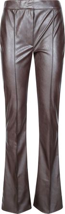 Elisabetta Franchi Dark Brown Flared Pantalone Pants