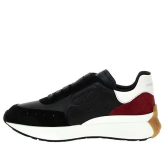 Alexander McQueen Sprint Runner Black Red White 688548WIDN41697