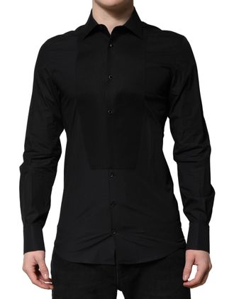 Dolce & Gabbana Cotton Dress Shirt - Black