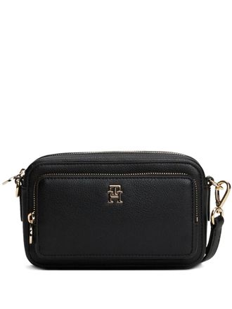 Tommy Hilfiger logo-detail zipped shoulder bag - Black