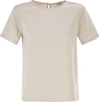 Max Mara Weekend Maxmara Wkdgilbert Camiseta De Sat&eacute;n Y Jersey