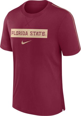 Nike Florida State Seminoles Sideline Player Nike Mens Dri-FIT College T-Shirt in Red | 02FF08DEFTN-SXN