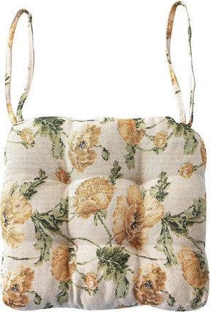 No Brand 2 Cojines Para Silla En Forma De U, Estilo R&uacute;stico, Con Estampado Floral Y Lazos, Suaves Y Antideslizantes, Ideales Para Comedor Y Cocina, 40x40cm
