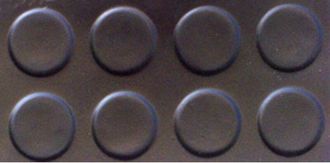 Wurko Wurko - Pavimento Goma Circulo Negro 1 M X 3 Mm