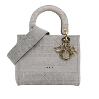 Dior Pre-owned Lady D-Lite Bag - Dames - Pre-owned - Grijs - Maat: ONE Size
