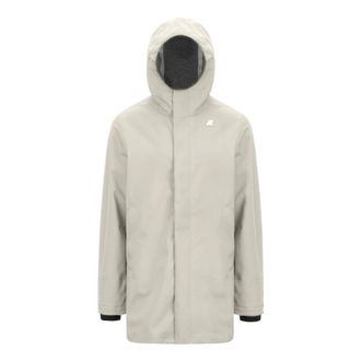 K-Way K-Way, Parkas, male, Beige, Size: 2XL Tommy Bonded Jersey Parka