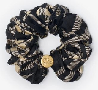 Burberry Silk Scrunchie With Check