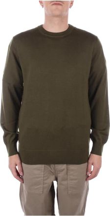 Saint Barth Groene Logo Sweater Regular Fit - Heren - Ronde hals truien - Groen - M - Wol - Truien & Vesten