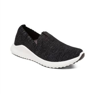 Aetrex Womens Angie Arch Support Sneakers In Black