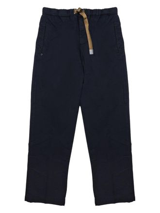 White Sand Straight-Leg Relaxed Fit Elasticated Pants