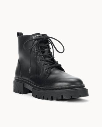 Staud Womens Henry Combat Boot In Black