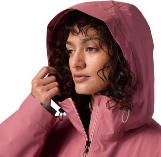 Backcountry Runoff 2.5L Rain Parka - Womens in Deco Rose at Nordstrom, Size X-Small