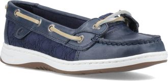 Sperry Top-Sider Angelfish Leren En Katoenen Damesschoenen In Marineblauw