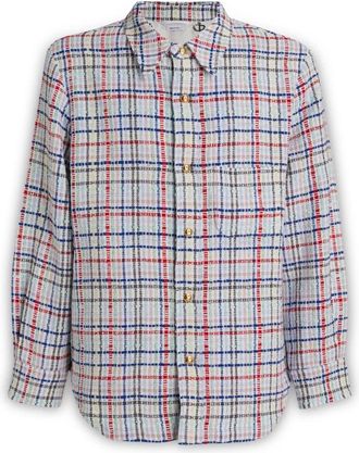 Thom Browne Gingham Check Overshirt met Knopen - Heren - Casual Overhemden - Veelkleurig - S - Katoen - Overhemden