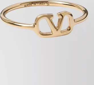 Valentino Garavani metal logo ring