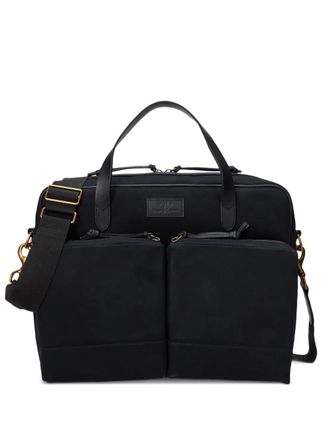 Polo Ralph Lauren Laptoptas met leren afwerking - Zwart