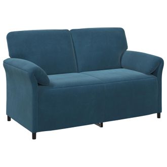 vidaXL Sof&aacute; De 2 Plazas Azul 158 X 83 X 95 Cm Terciopelo Vidaxl