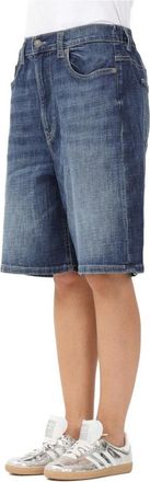 Diesel Medium Denim Bermuda - Dames - Denim shorts - Blauw - L - Denim - Korte Broeken