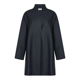 Harris Wharf London Jassen, Dames, Blauw, XL, Wol, Raglan Cape