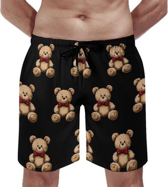 Generic Teddy Bears Mens Swim Shorts & Trunks Mesh Liner Beach Board Quick Dry Beachwear L