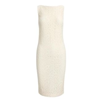 Ralph Lauren Vestido de punto entallado - Dresses - Mujer - Beige - 2XS