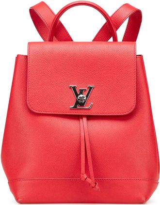 Louis Vuitton Pre-owned Womens Lockme Backpack - Red Leather - One Size