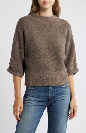 Wit & Wisdom Boucl&eacute; Sweater in Oyster Mushroom at Nordstrom Rack, Size X-Large