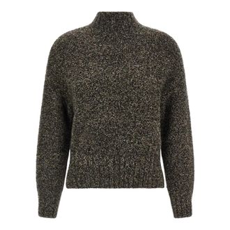 Agnona Dames, Truien, Bruin, Maat: S Kasjmier