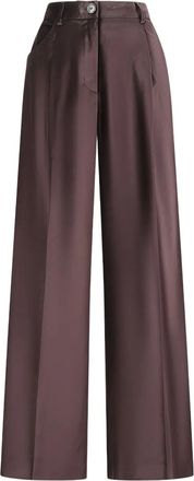 Pantaloni Torino Pantaloni Gabrielle in velluto con pieghe - Rosso