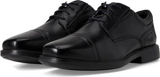 Clarks DressLite Cap Mens Lace Up Wing Tip Shoes Black : 10.5 D - Medium, Leather