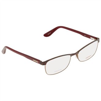 Carrera Womens Ca6644 Rectangular Eyeglasses In Brown Red