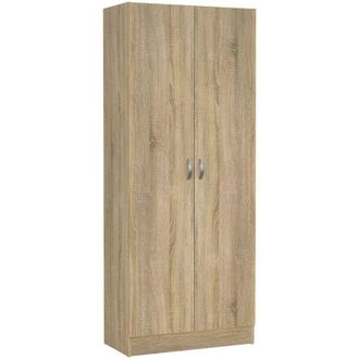 Dmora Scarpiera Oceane, Mobile portascarpe, Armadio da ingresso multiuso, Mobiletto per calzature, 69x35 h170 cm, Quercia