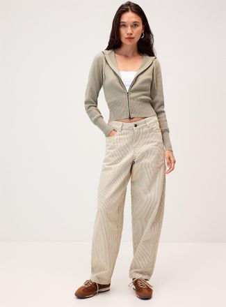 Dickies Womens Loose striped carpenter pant